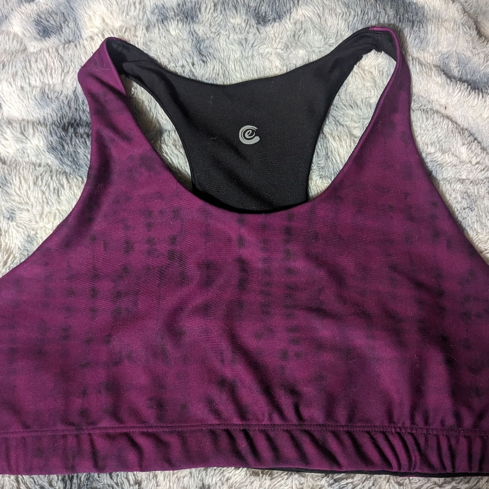Johnny Was Calme, Size XXL, Color Reversible Purple Tye Dye and Black